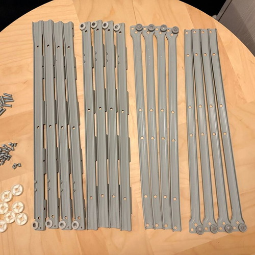 IKEA Metal Drawer Slides Set of 12 with Screws like new