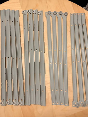 IKEA Metal Drawer Slides Set of 12 with Screws like new