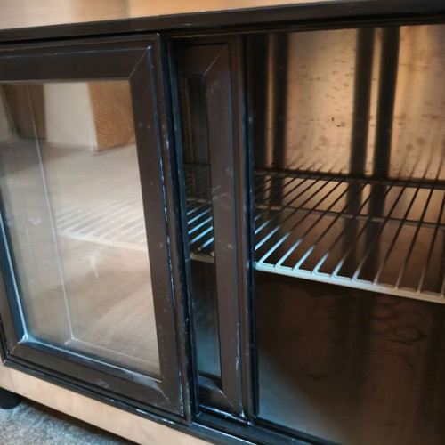 Professional inox refrigerator with counter like new