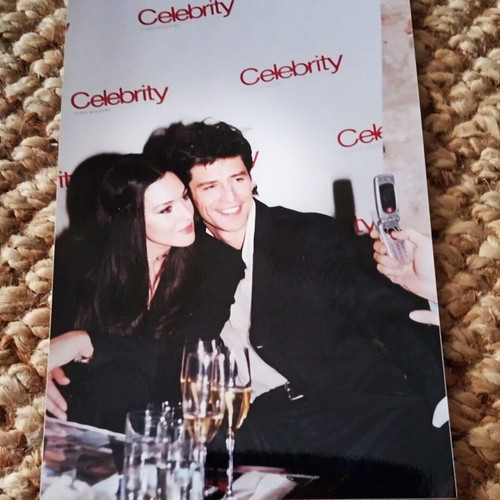 Monica Bellucci and Sakis Rouvas rare authentic photo like new, 12.7x19 cm