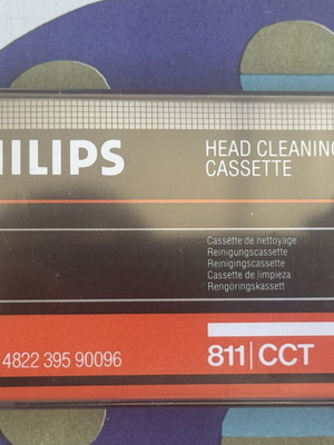 Philips 811 CCT Head Cleaning Cassette sealed, new