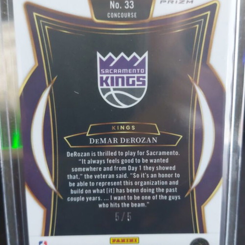 DeMar DeRozan Panini Select NBA card 2024-2025
