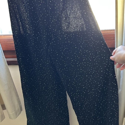Pink Woman wide pants like new, black and white, size S
