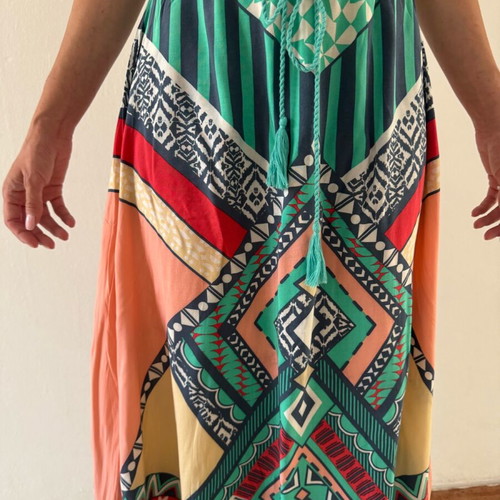 Maxi skirt multicolored like new, size S