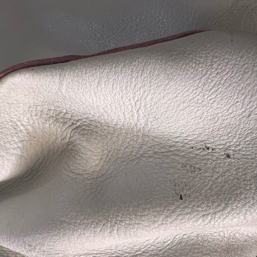 Moschino white leather handbag used, shoulder or hand bag