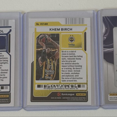 Panini Contenders Euroleague Basketball 3 Autographs 2025-2026 new