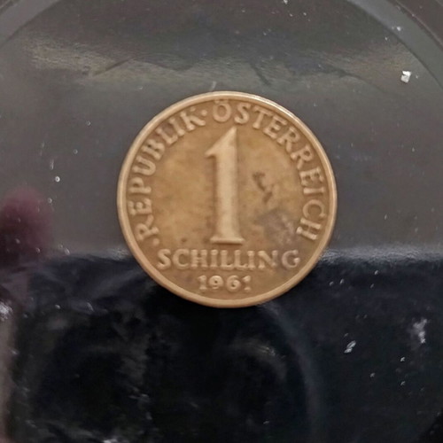 Austria 1 Schilling coin used from 1961