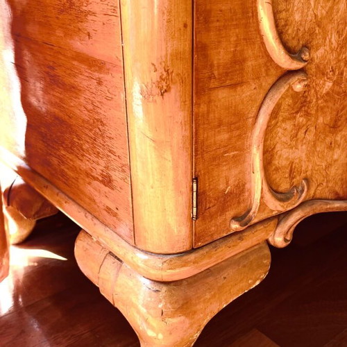 Bedroom vanity used with mirror and walnut cabinets