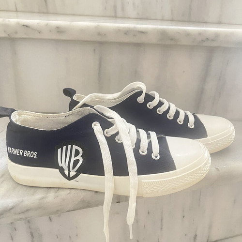 Warner Bros Casual Shoes Size 39 Like New White Blue