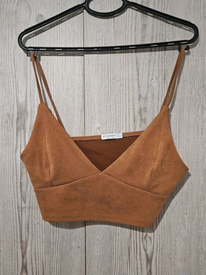 Stradivarius top brown like new, size L