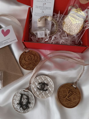 Luxury Gift Set Inspired Designer Aromatic Tablet and Car Diffuser