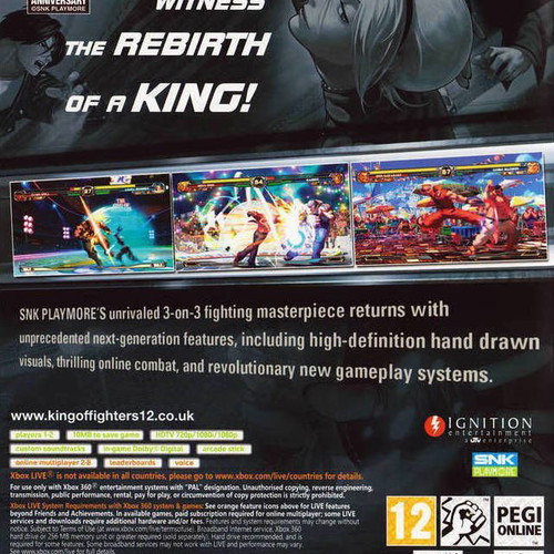 The King Of Fighters XII Xbox 360 used fighting game