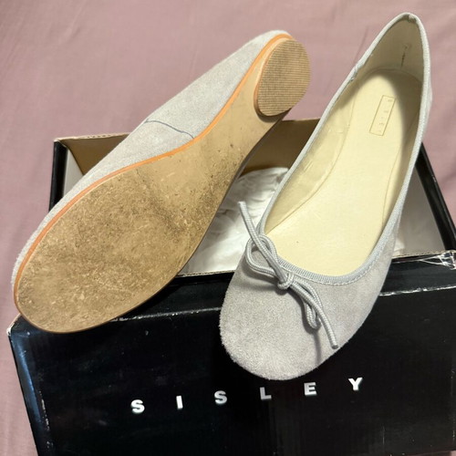 Sisley ballerinas size 39 like new, grey