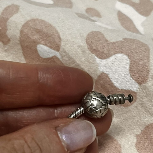 Pandora charm clip world silver 925 used