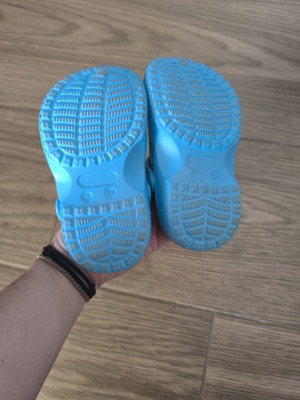 Blue clogs, size 24
