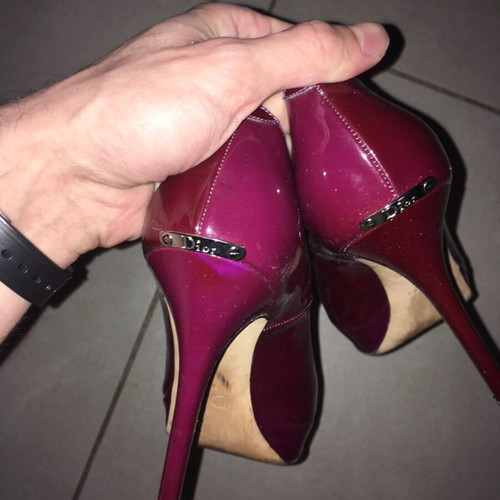 Christian Dior heels used, size 38.5, purple