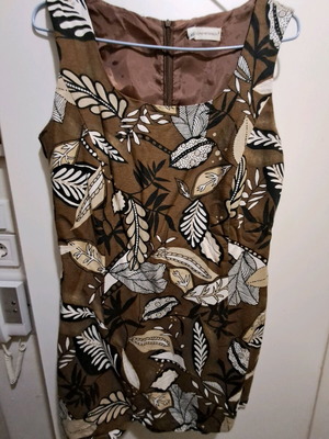 Sleeveless brown dress like new, size M/L