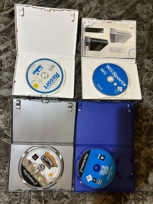 PS2 και Wii games μεταχειρισμένα, μη λειτουργικά, με γρατσουνιές