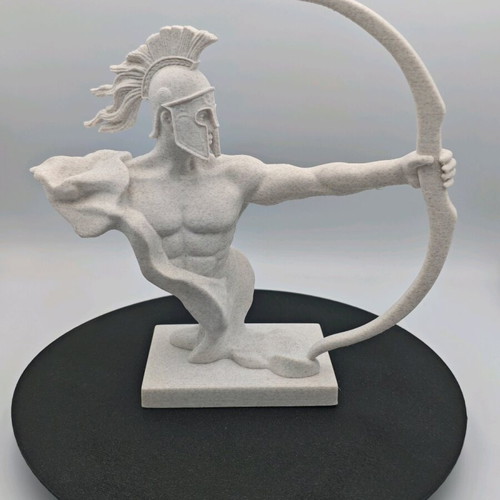 Spartan Archer Bust with Marble Effect, New