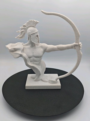 Spartan Archer Bust with Marble Effect, New