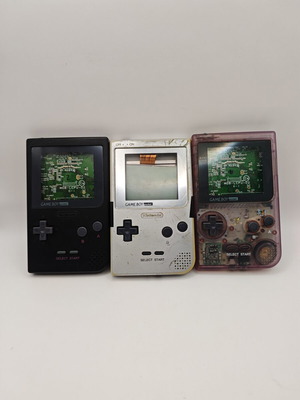 Nintendo Gameboy Pocket ανταλλακτικά για επισκευή, μεταχειρισμένα, μαύρο, silver, atomic purple