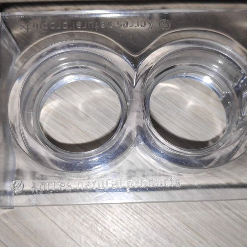 Korres Plexiglass transparent cosmetic and amenities holder used