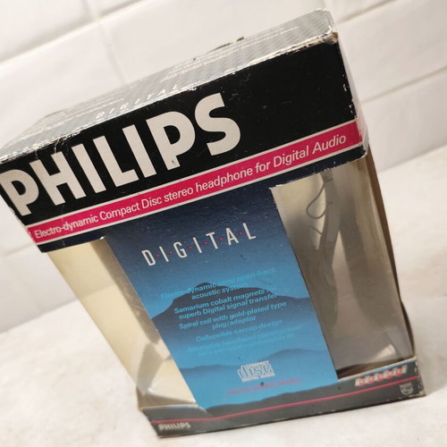 Philips SBC 3171 Vintage Electrodynamic Stereo Headphones new in box