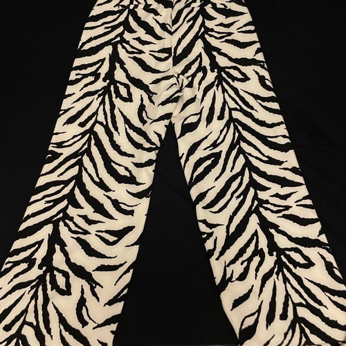 Access bell-bottom pants like new, black and white, size XL