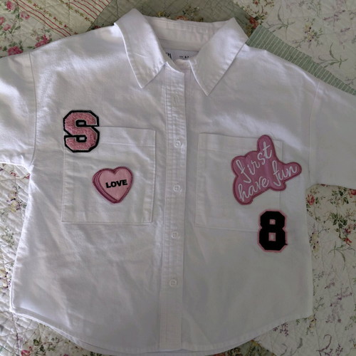 Zara girls' shirt like new, size 116 cm, white