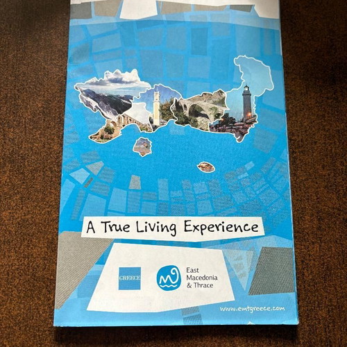 Evros books new, pack of 3 with map and postcard
