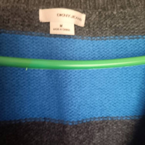DKNY pullover like new, size M, gray and blue