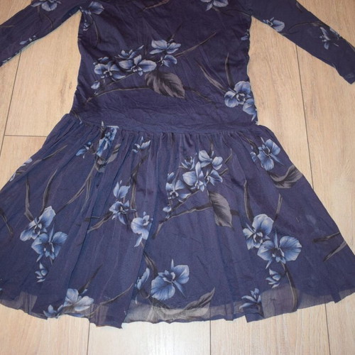 GANNI Etsu Mesh dress size M like new, blue and multicolor