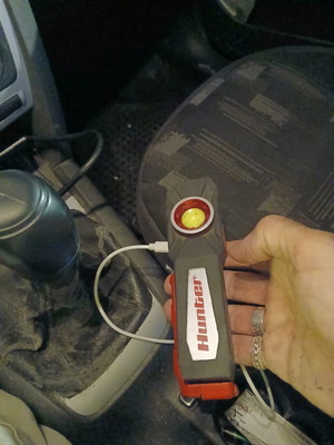 Multifunctional rechargeable flashlight used
