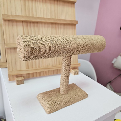 Wooden jewelry display stands, set