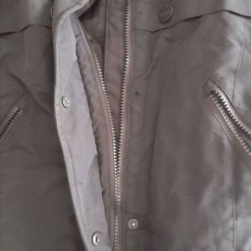 Street One jacket used, size 36 black with belt and hood