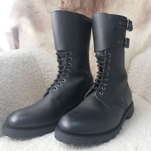 French Army boots new, genuine leather, size 44, black