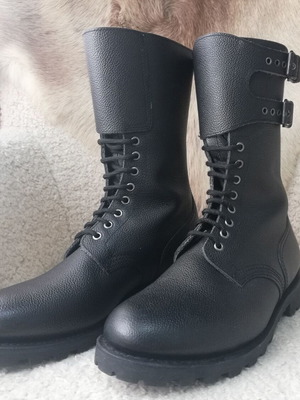 French Army boots new, genuine leather, size 44, black