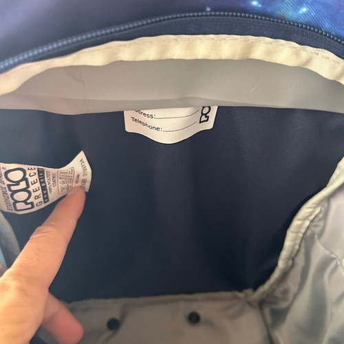 Polo trolley backpack for kindergarten used, space design