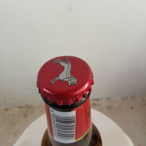 McFarland red beer bottle collectible