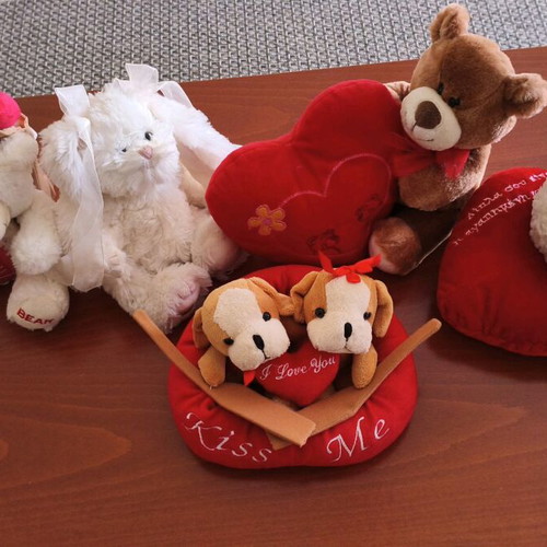 Various stuffed toys like new for kids and adults