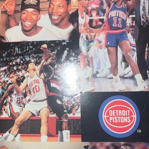 NBA Detroit Pistons VHS used, rare video cassette with cards