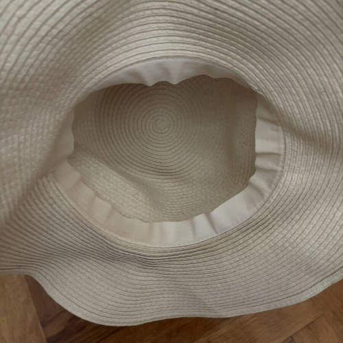 Straw hat like new, beige, one size