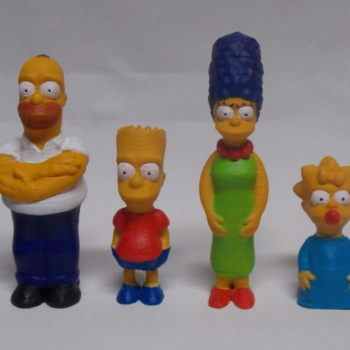 The Simpsons figure like new, painted with acrylics