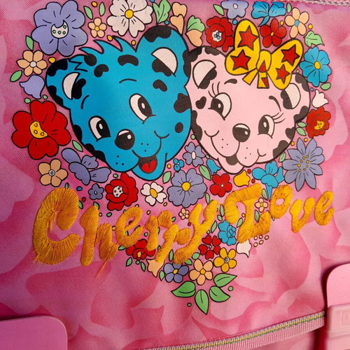 Cherry Love school bag 80s decade new, square, large size