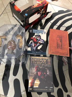 Hellboy II Η Χρυσή Στρατιά DVD καινούργιο 2-Disc Special Edition με κόμικ, βιβλίο και άγαλμα