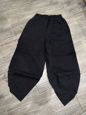 Aladdin pants by Greek designer with silver thread like new, black, size S