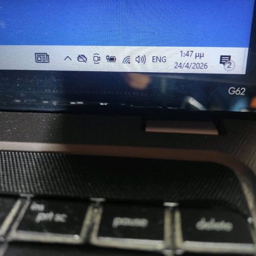 Laptop HP G62 used with Windows 10 and Intel dual core