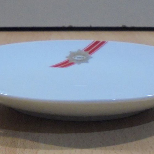 TWA Trans World Airlines old promotional ceramic plate used