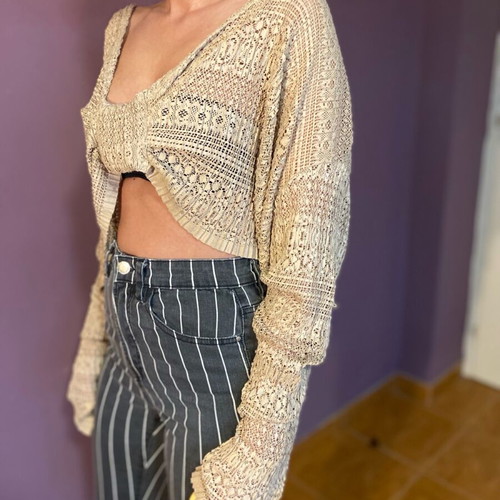 Nidodileda blouse one size like new, beige