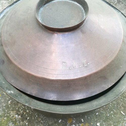 Copper pots used, set of 3 with lids, small, medium, large